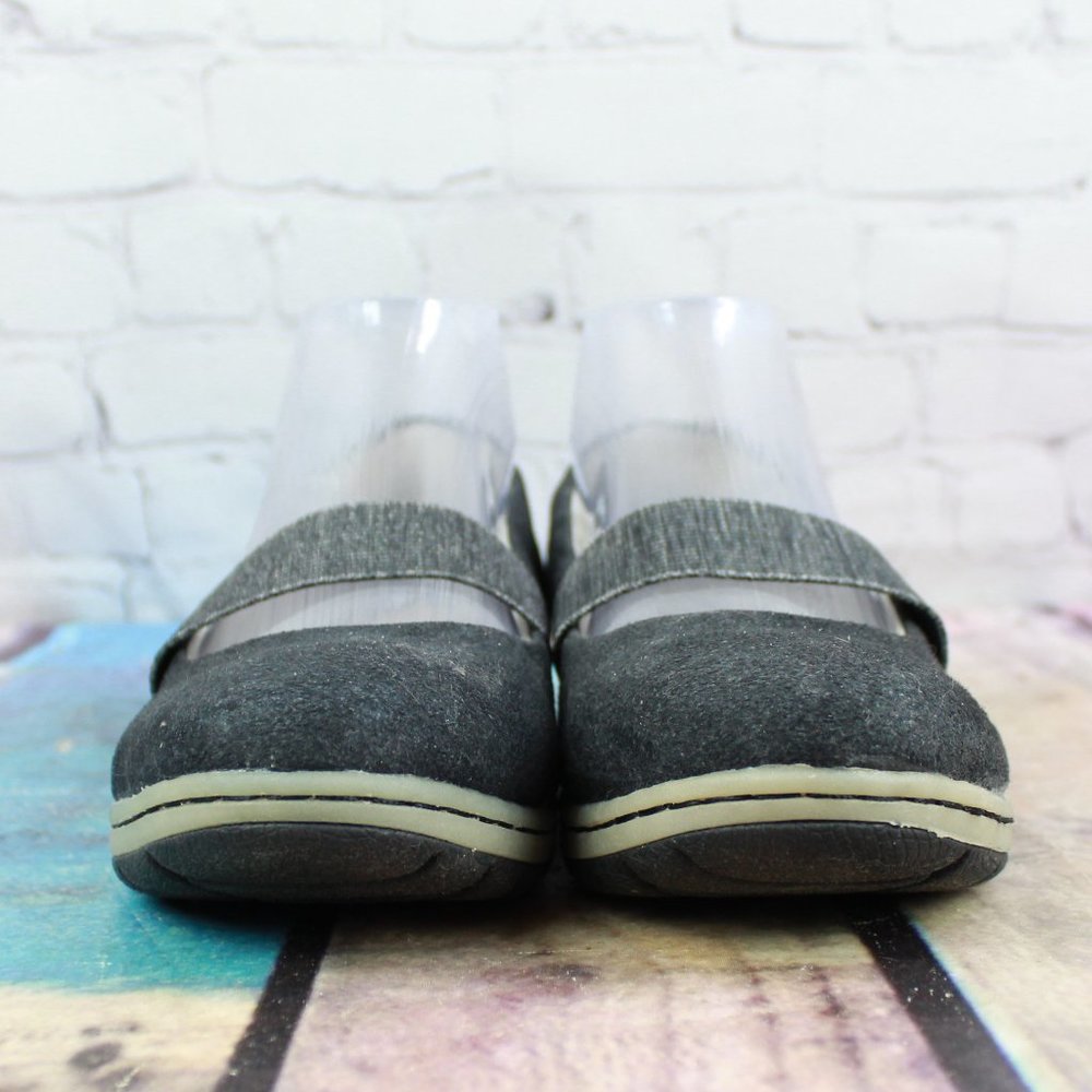 Boc Black Charcoal Fabric Mary Jane Slip On Flats Shoes Size 7 M - Picture 4 of 9